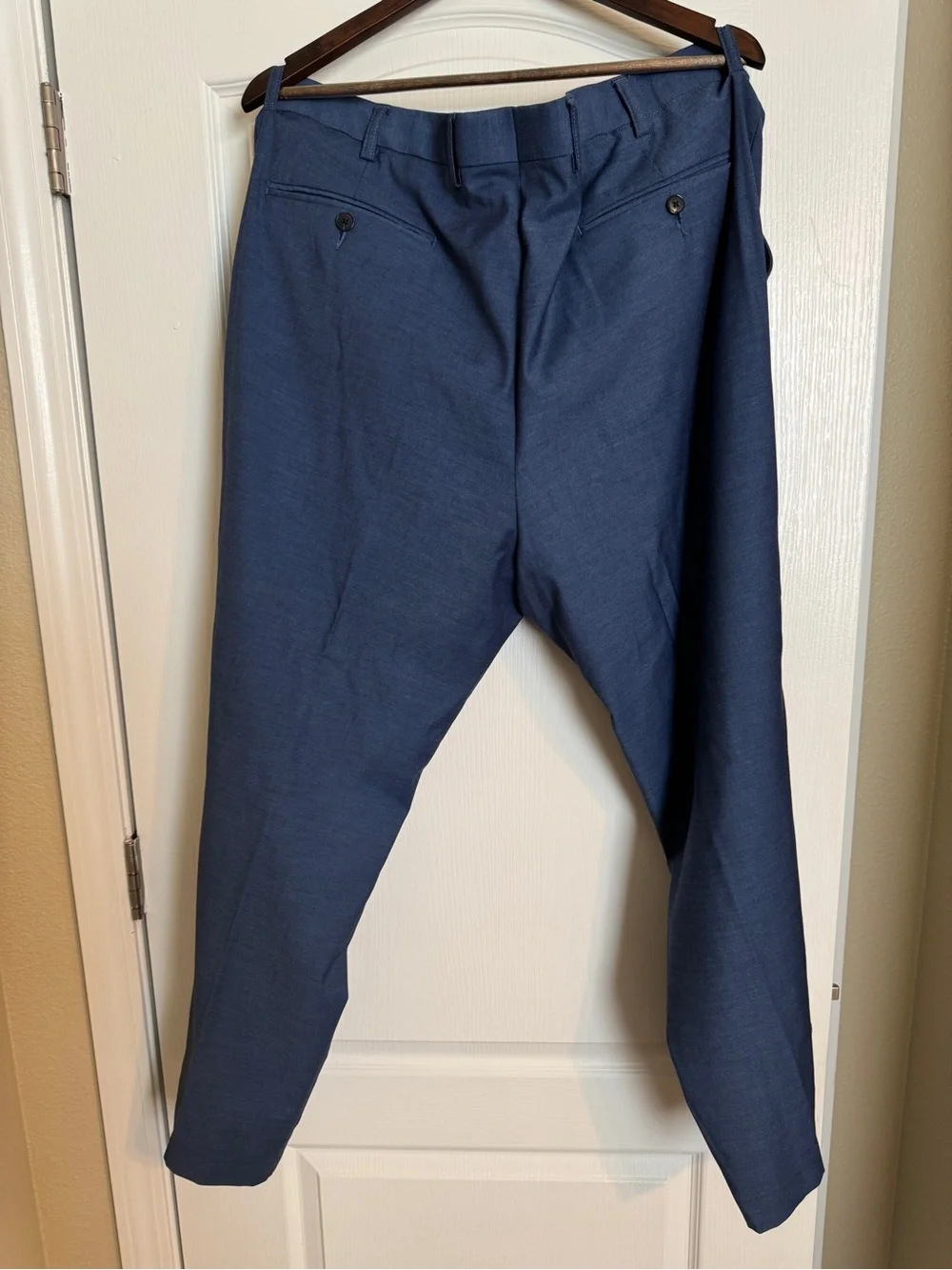 Men's Blue Two-Button Suit 50R With Slacks 44x30